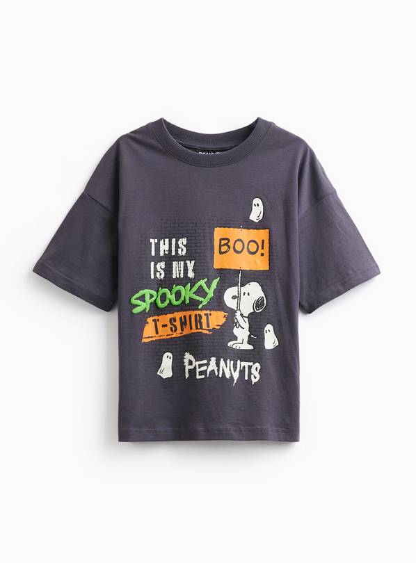 Halloween Black Snoopy Graphic T-Shirt 2-3 years