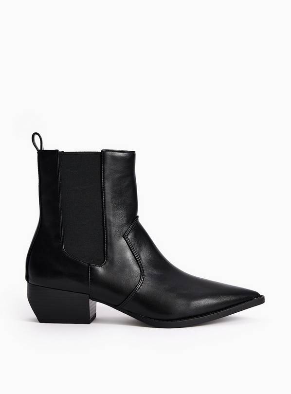 Black Chelsea Western Boots 3