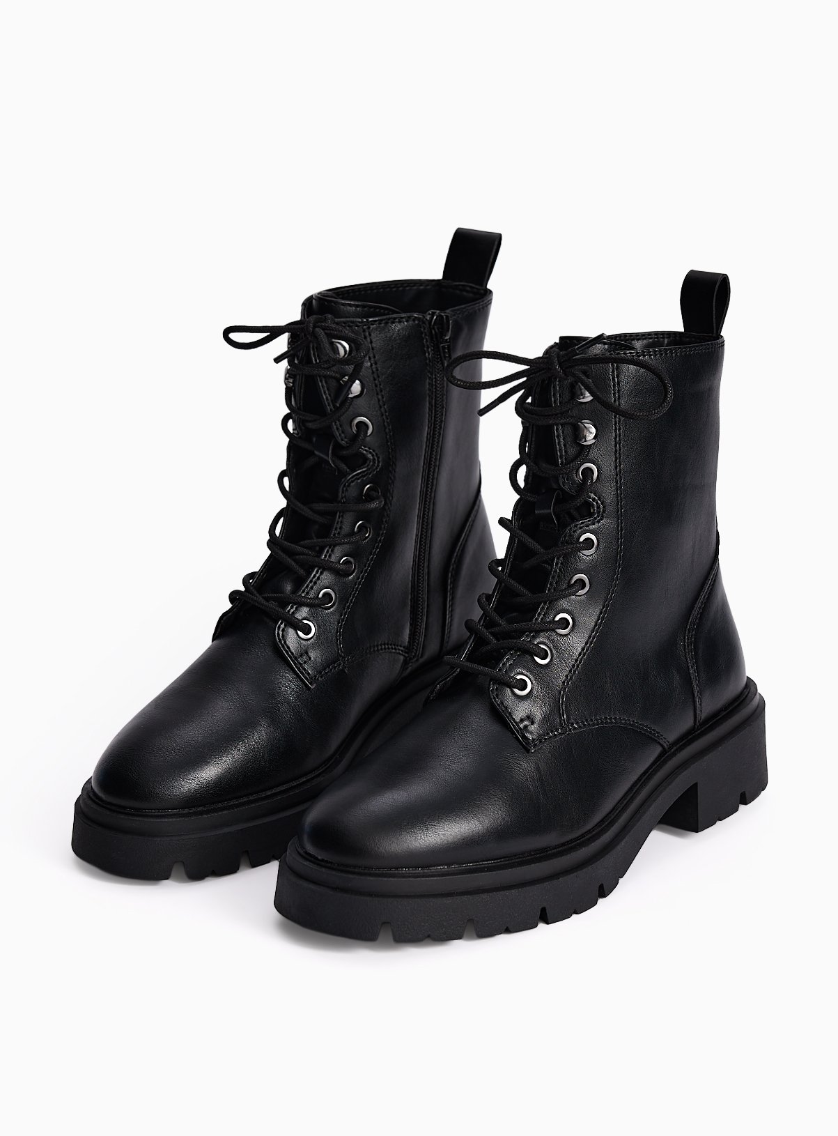 Black Lace-Up Hiking Boots 7 - Image 2 thumbnail