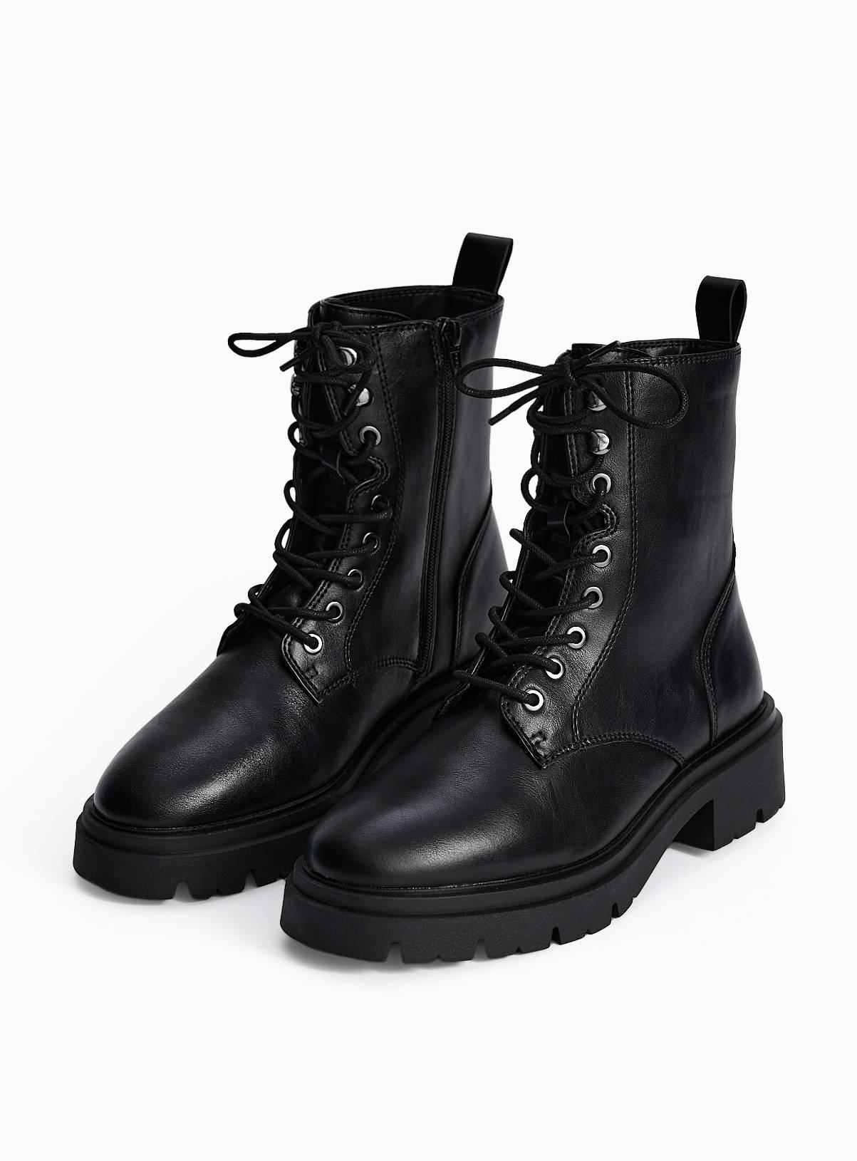 Black Lace-Up Hiking Boots 7 - Image 2