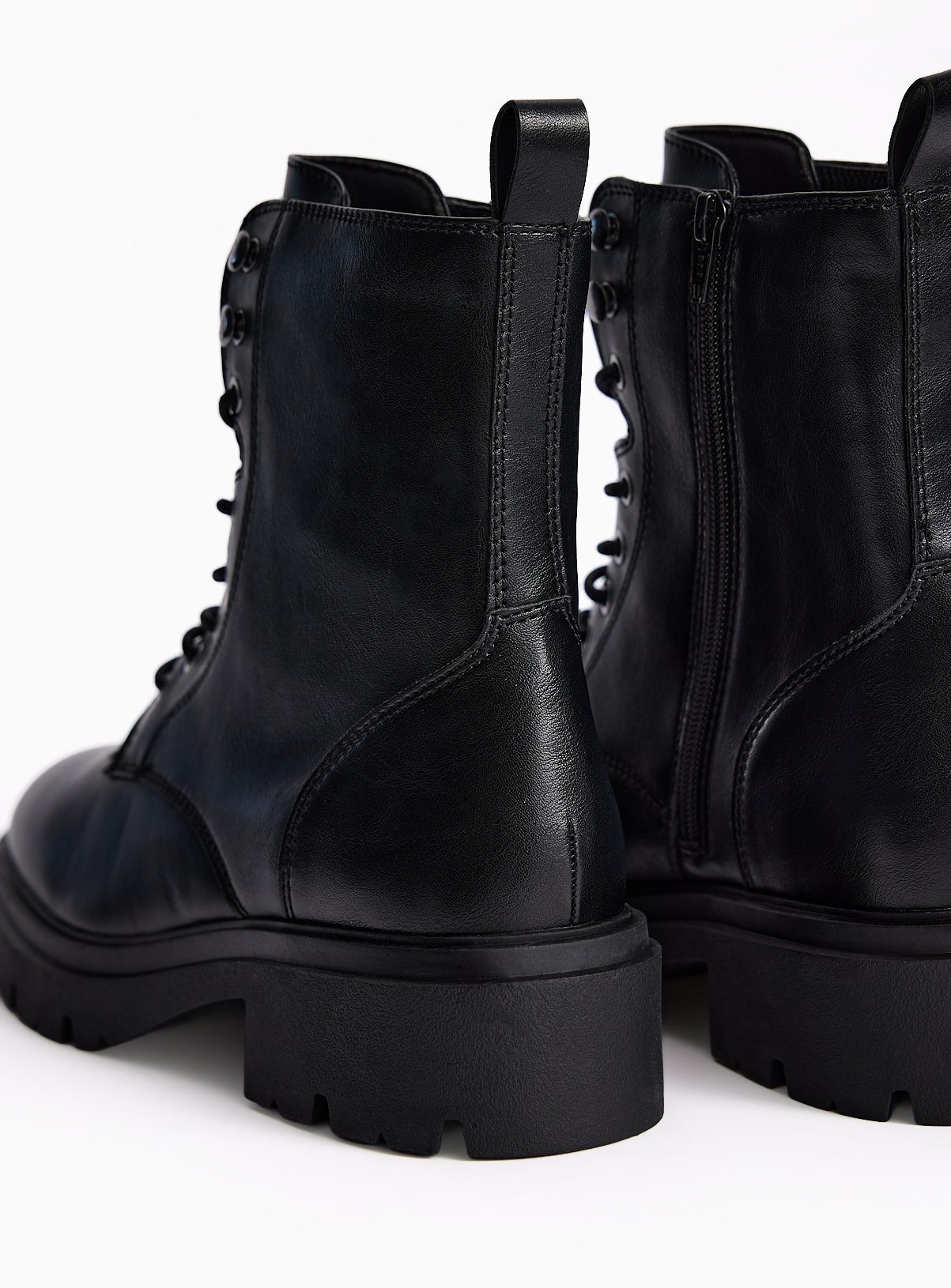 Black Lace-Up Hiking Boots 7 - Image 4 thumbnail