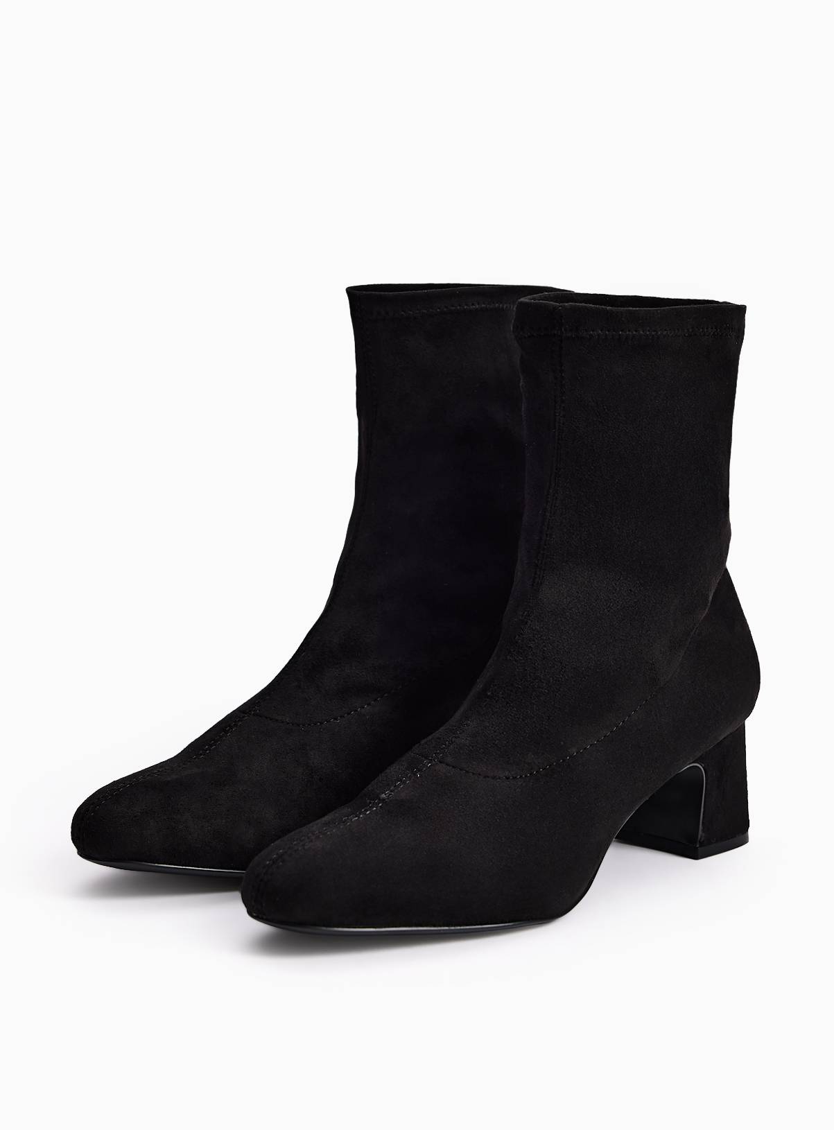 Block Heeled Sock Boots 9 - Image 1