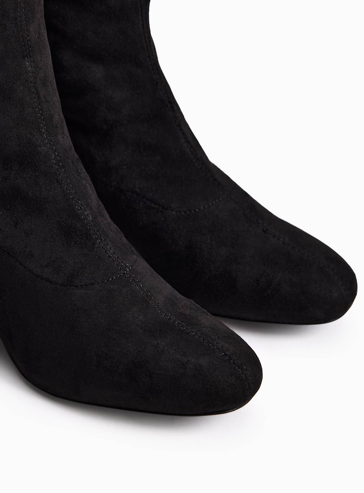 Block Heeled Sock Boots 9 - Image 3