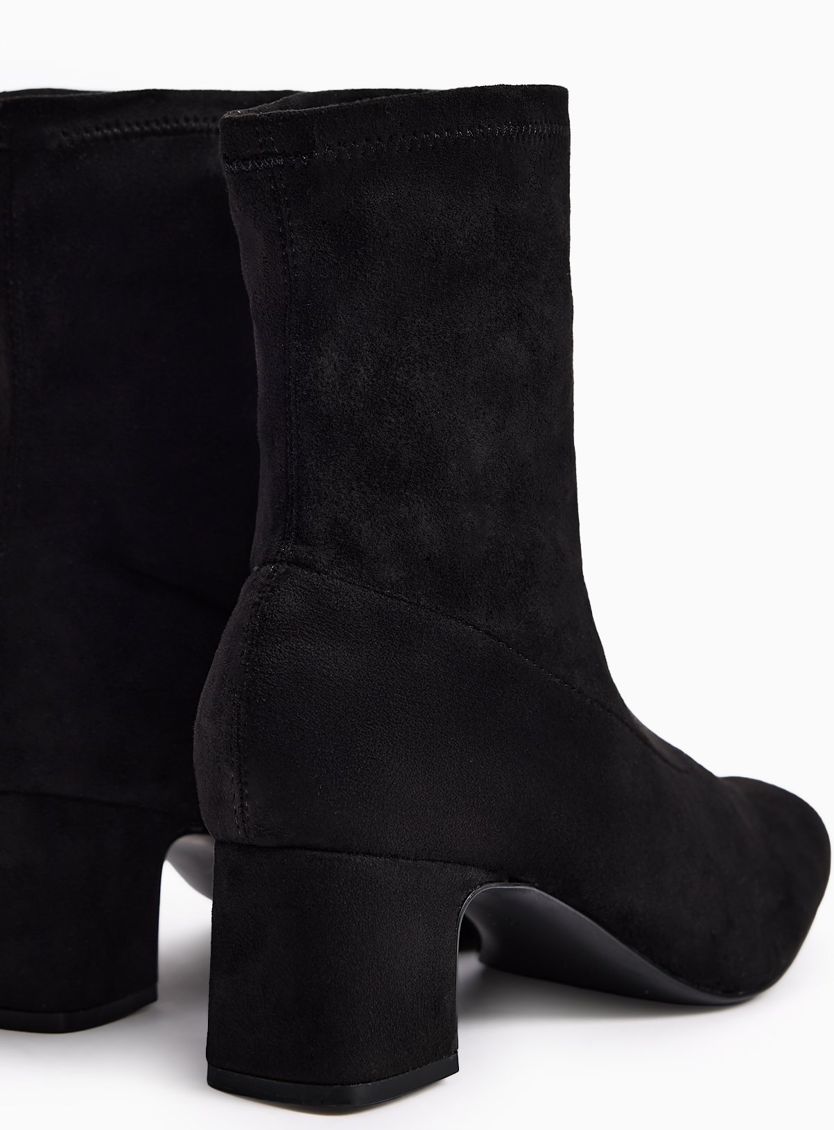 Block Heeled Sock Boots 9 - Image 4 thumbnail