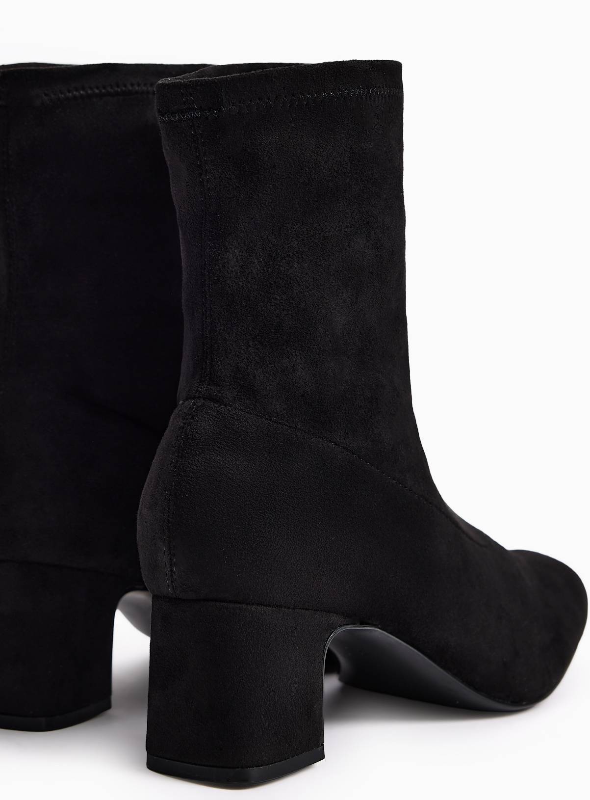 Block Heeled Sock Boots 9 - Image 4