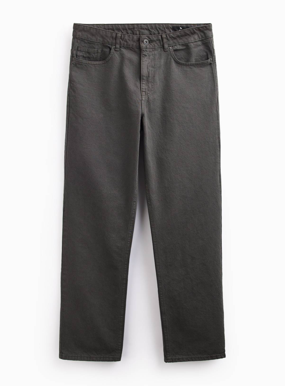 Khaki Straight Leg Denim Jeans 42R - Image 3