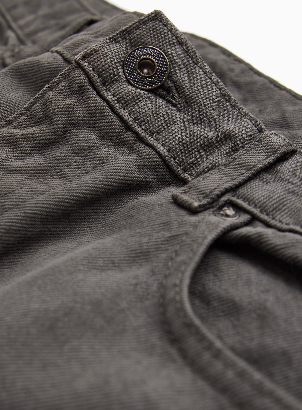 Khaki Straight Leg Denim Jeans 42R - Image 4 thumbnail