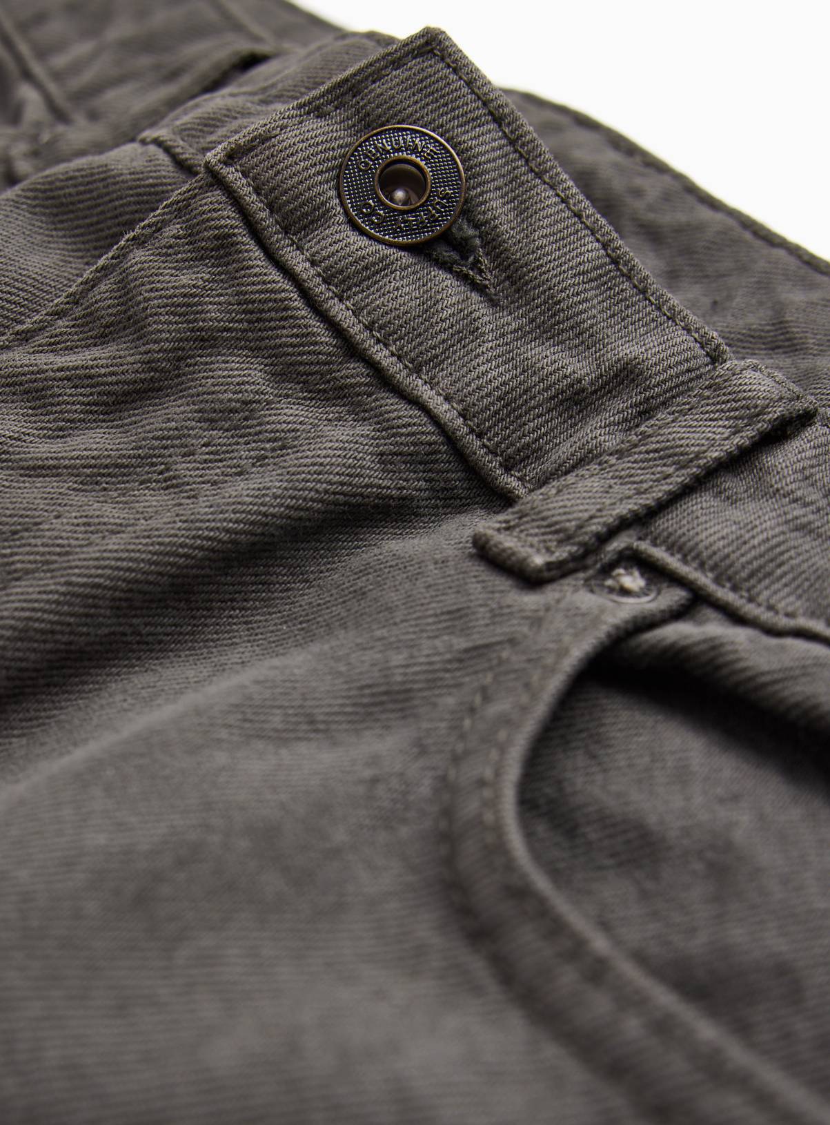Khaki Straight Leg Denim Jeans 42R - Image 4