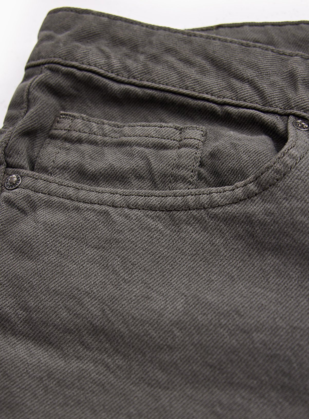 Khaki Straight Leg Denim Jeans 42R - Image 5 thumbnail