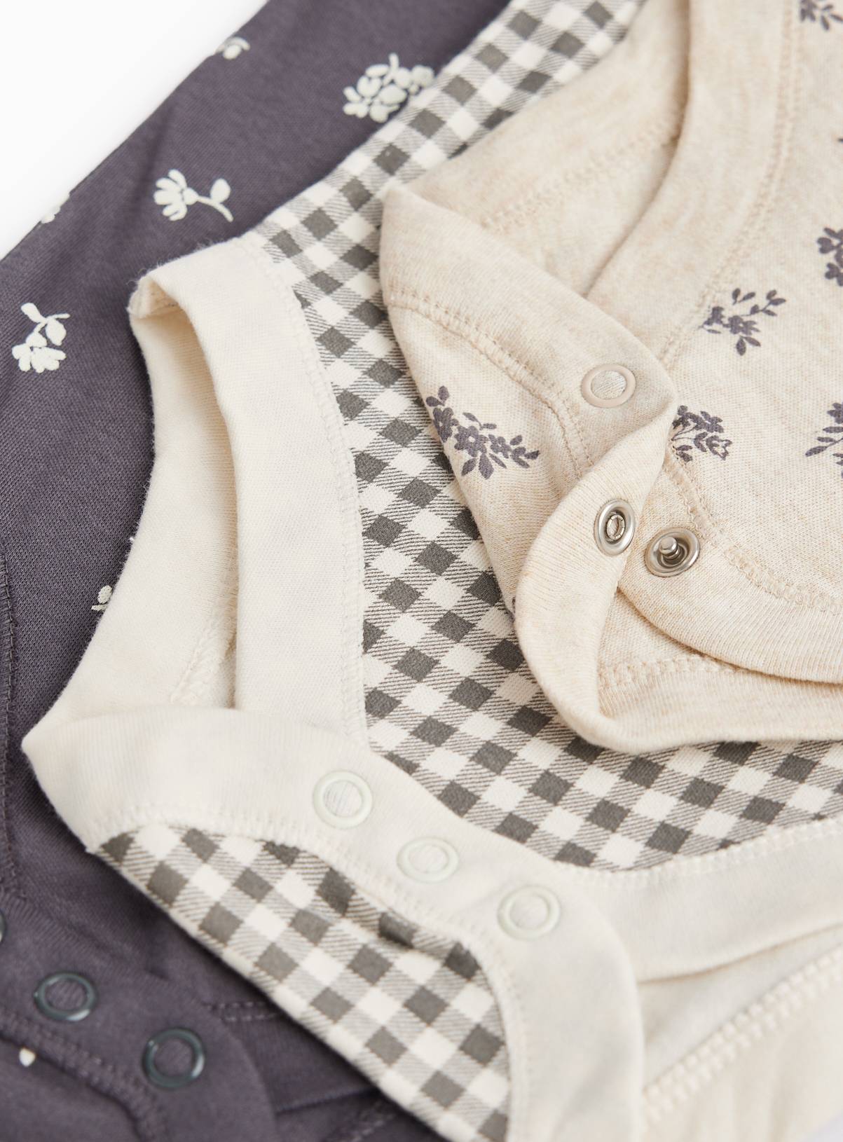 Mono Floral Bodysuits 5-Pack 6-9 months - Image 2