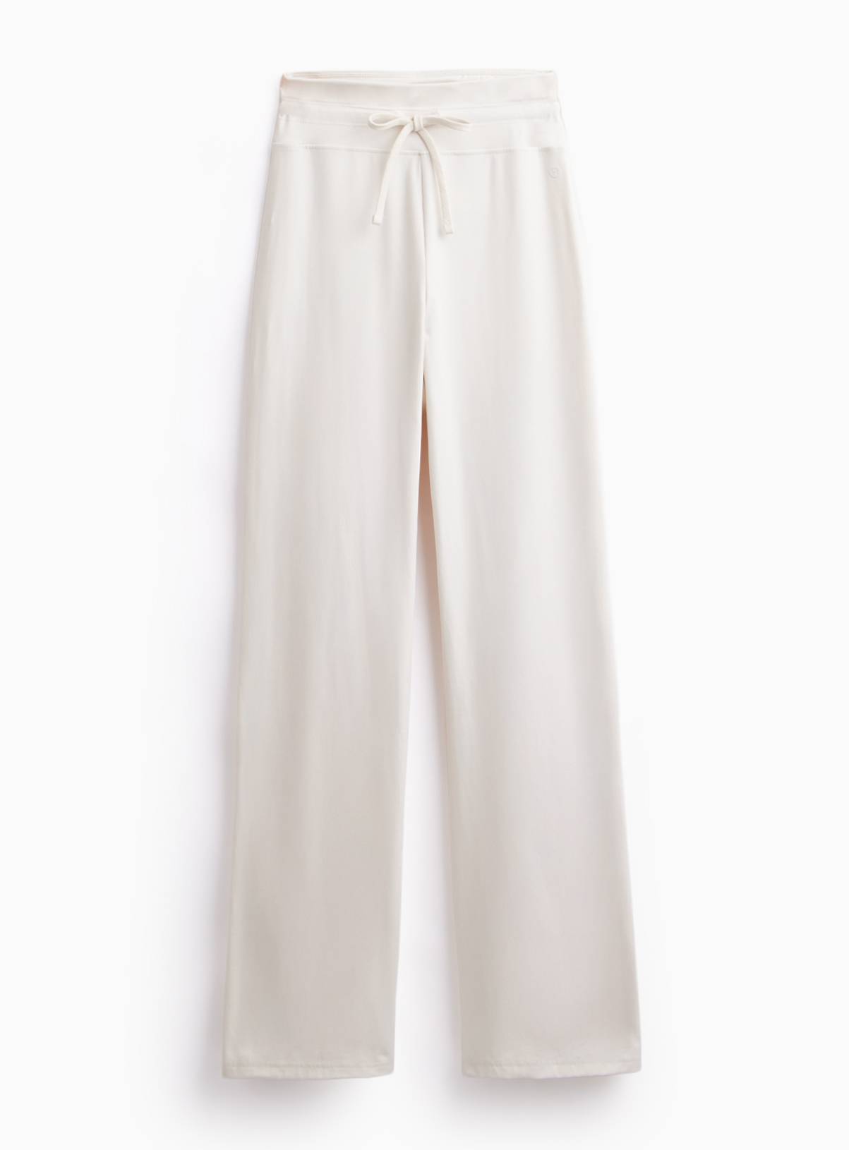 REAKTIV Cream Yoga Tie Front Wide Leg Legging L - Image 3