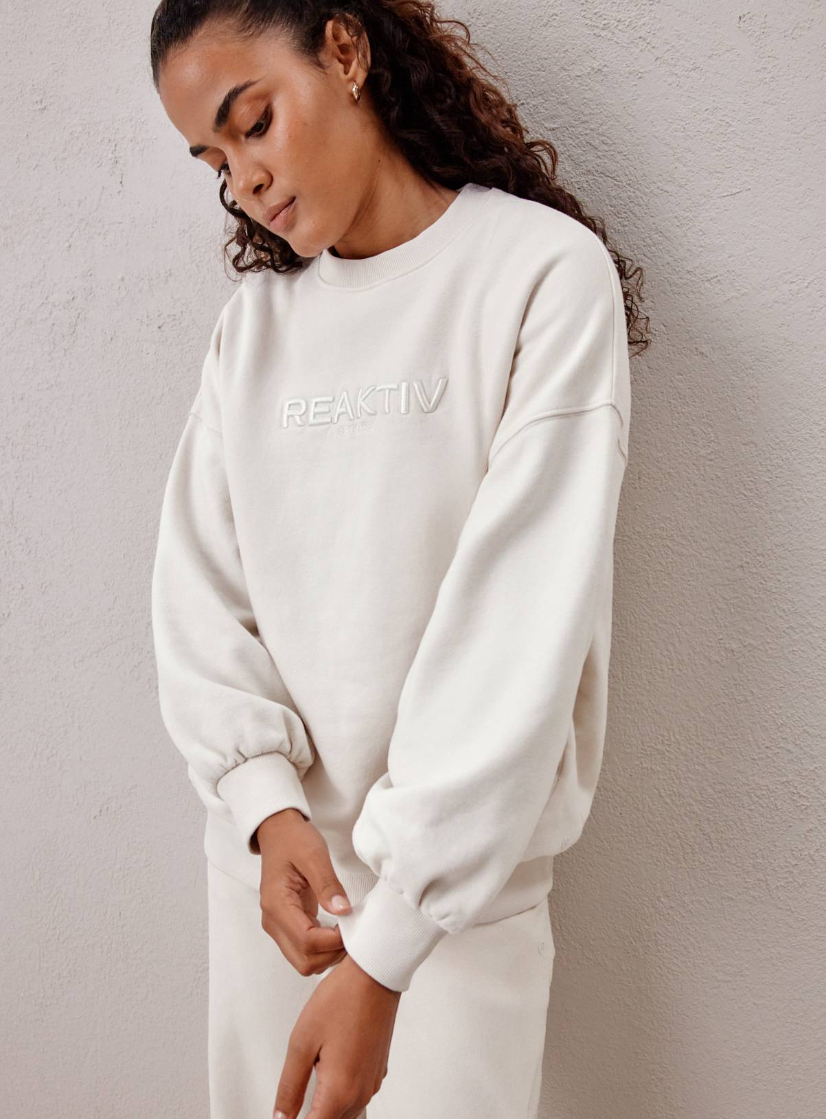 REAKTIV Grey Logo Sweatshirt Co-Ord L - Image 1