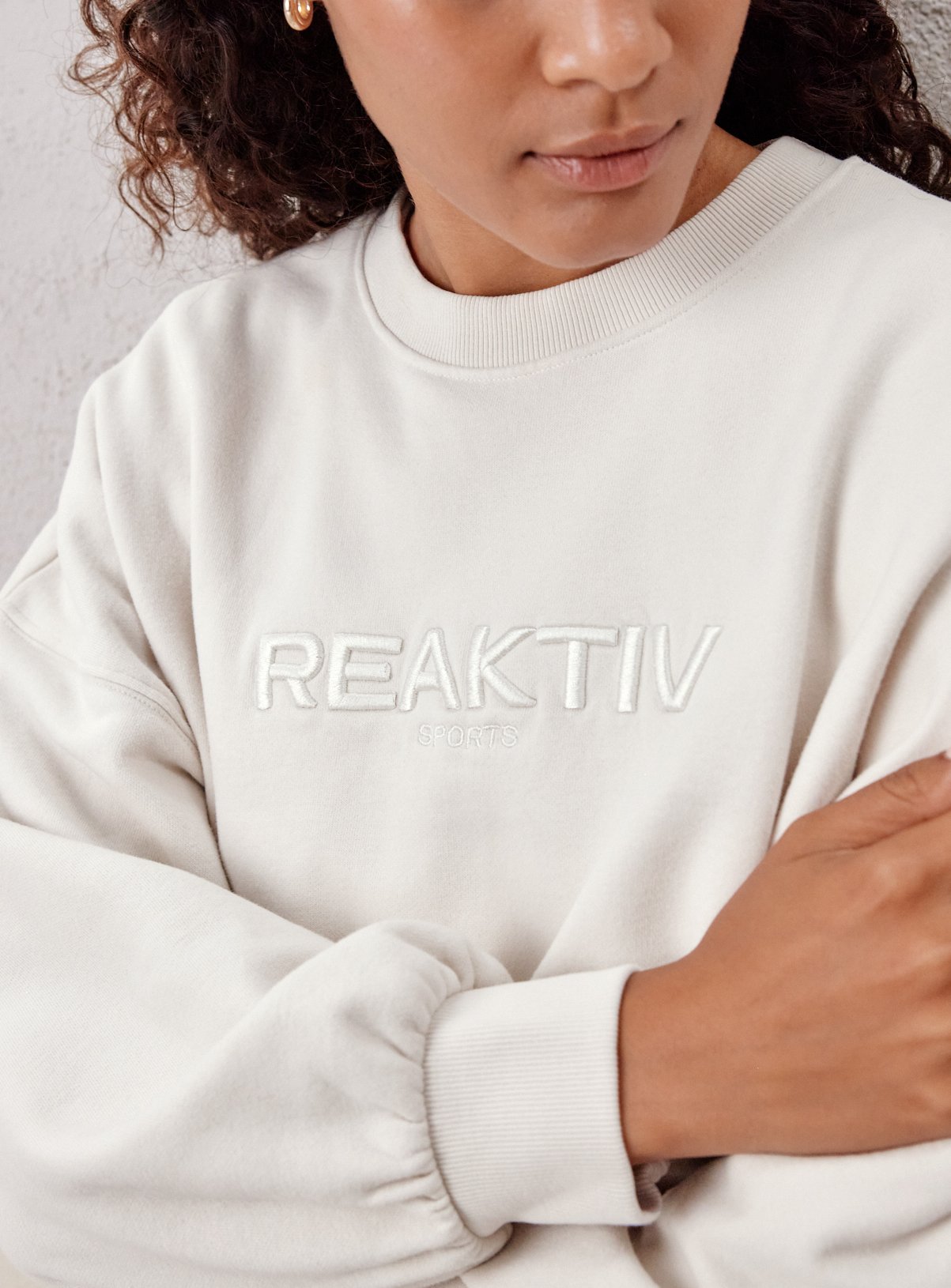 REAKTIV Grey Logo Sweatshirt Co-Ord L - Image 5 thumbnail