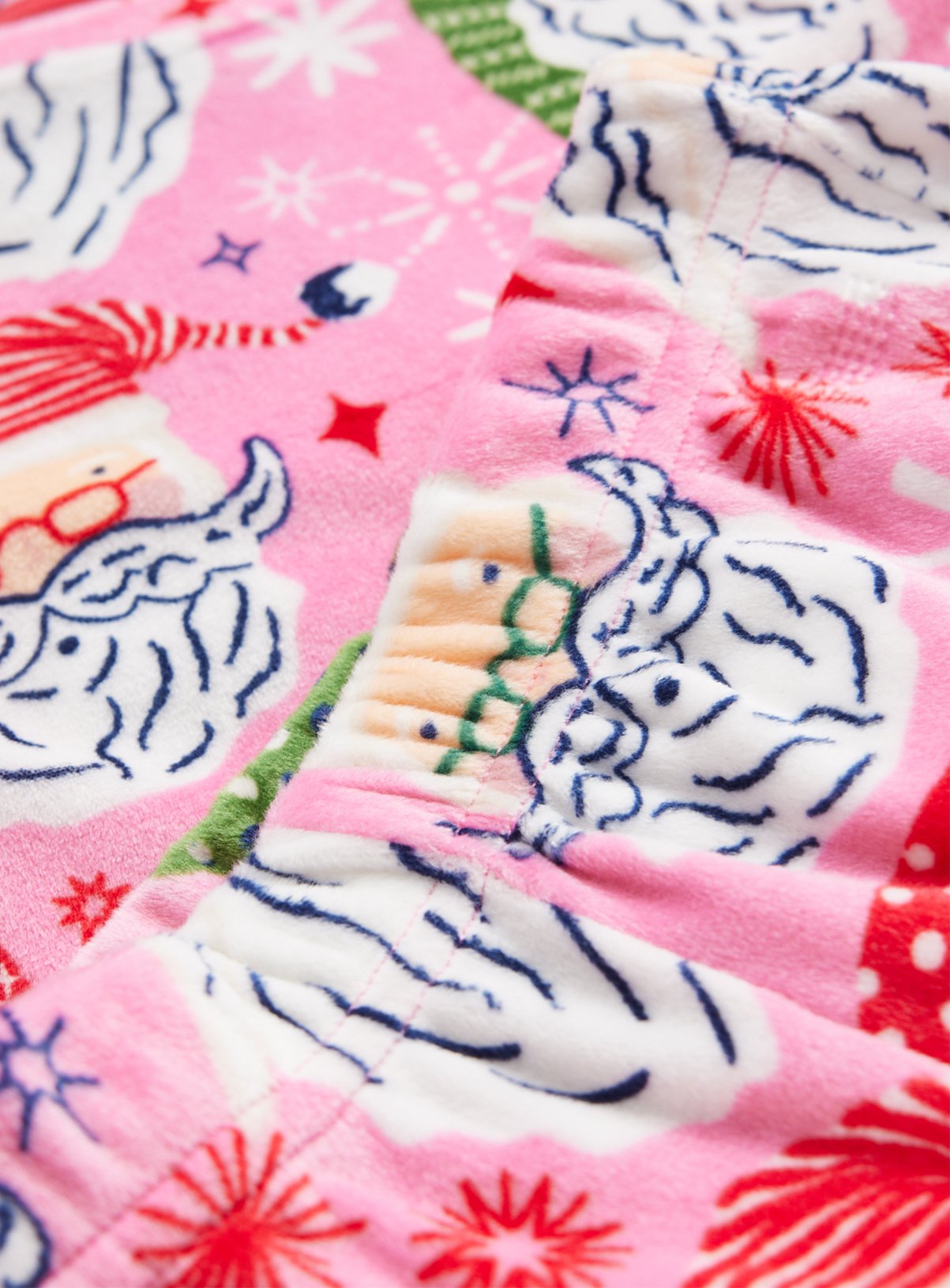 Family Matching Christmas Santa Heads Pyjamas 8-9 years - Image 2 thumbnail