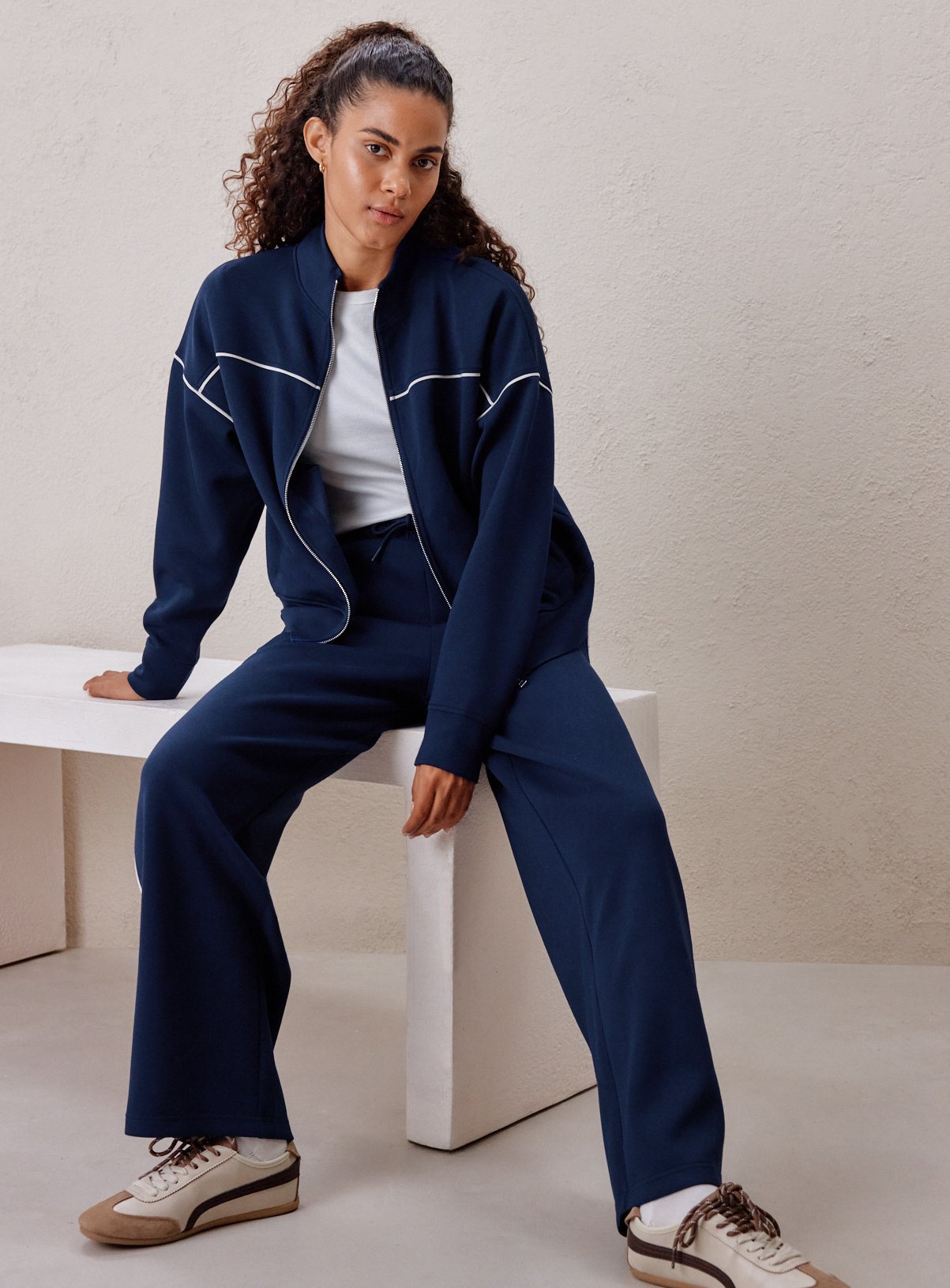 REAKTIV Navy Piped Scuba Zip Through Jacket M - Image 2 thumbnail