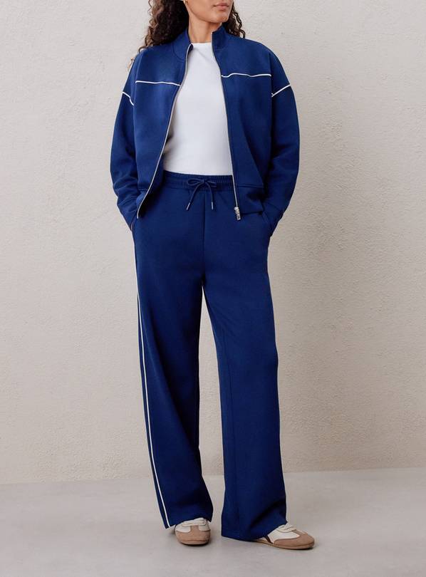 REAKTIV Navy Piped Scuba Wide Leg Jogger XL