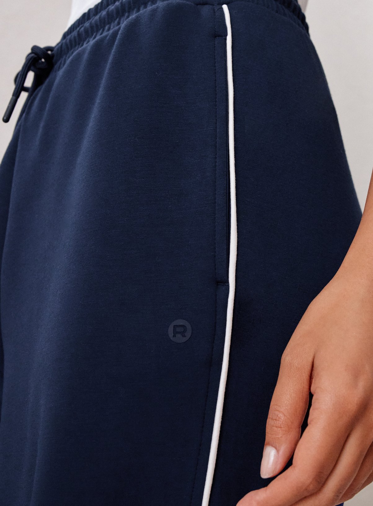REAKTIV Navy Piped Scuba Wide Leg Jogger S - Image 5 thumbnail