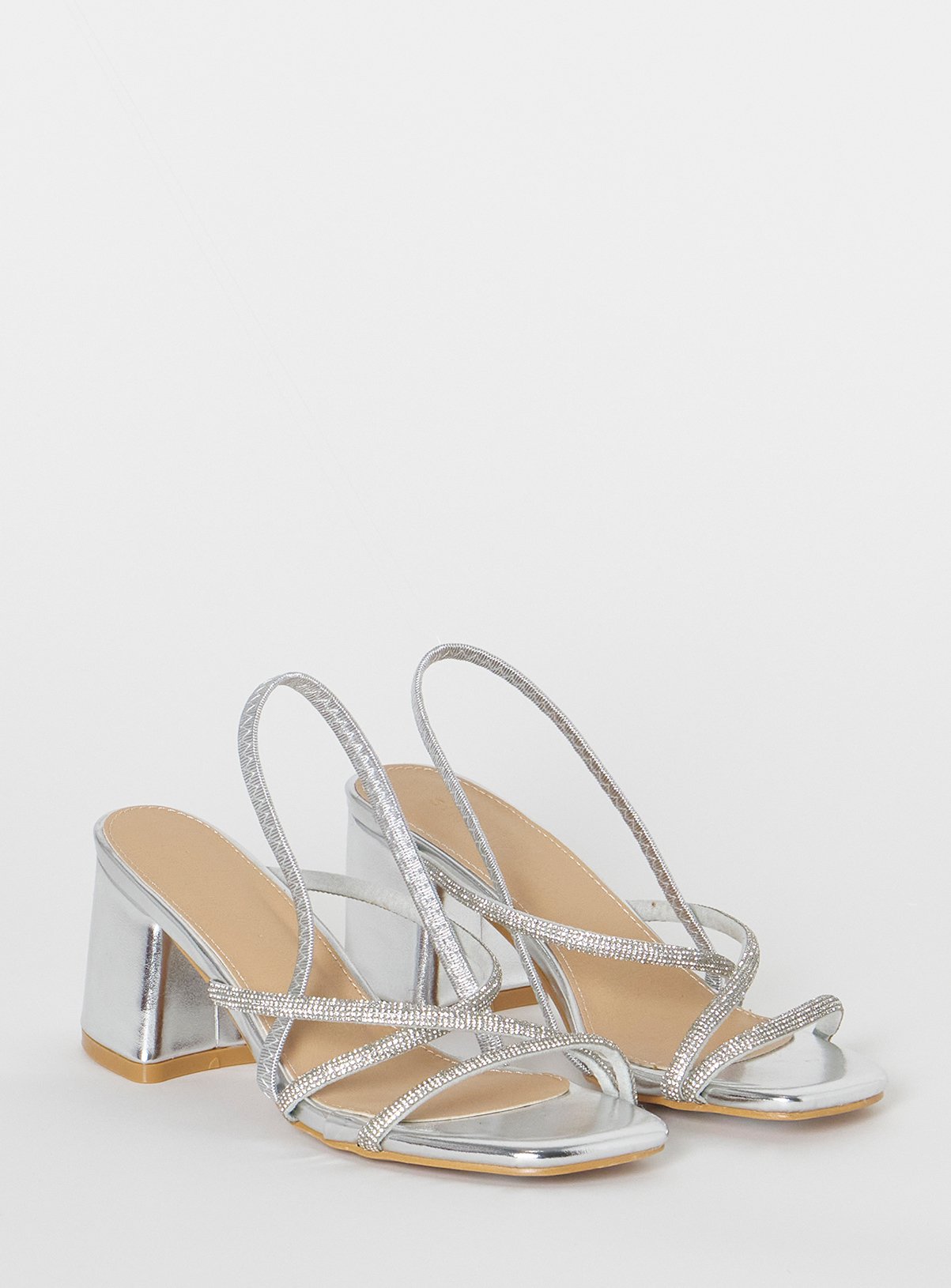 SIMPLY BE Strappy Low Block Heels Extra Wide Fit 6 - Image 2 thumbnail