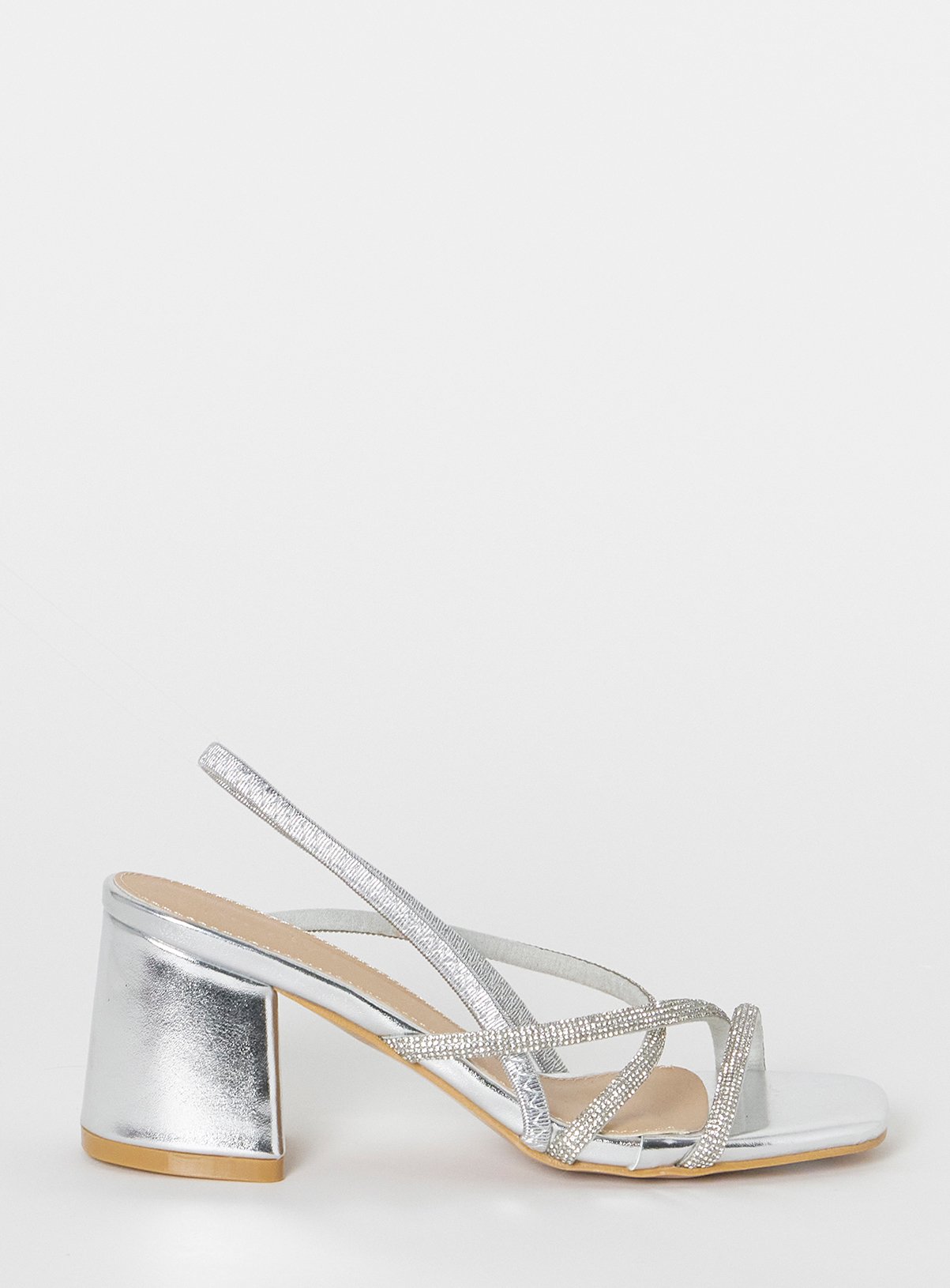 SIMPLY BE Strappy Low Block Heels Extra Wide Fit 6 - Image 3 thumbnail