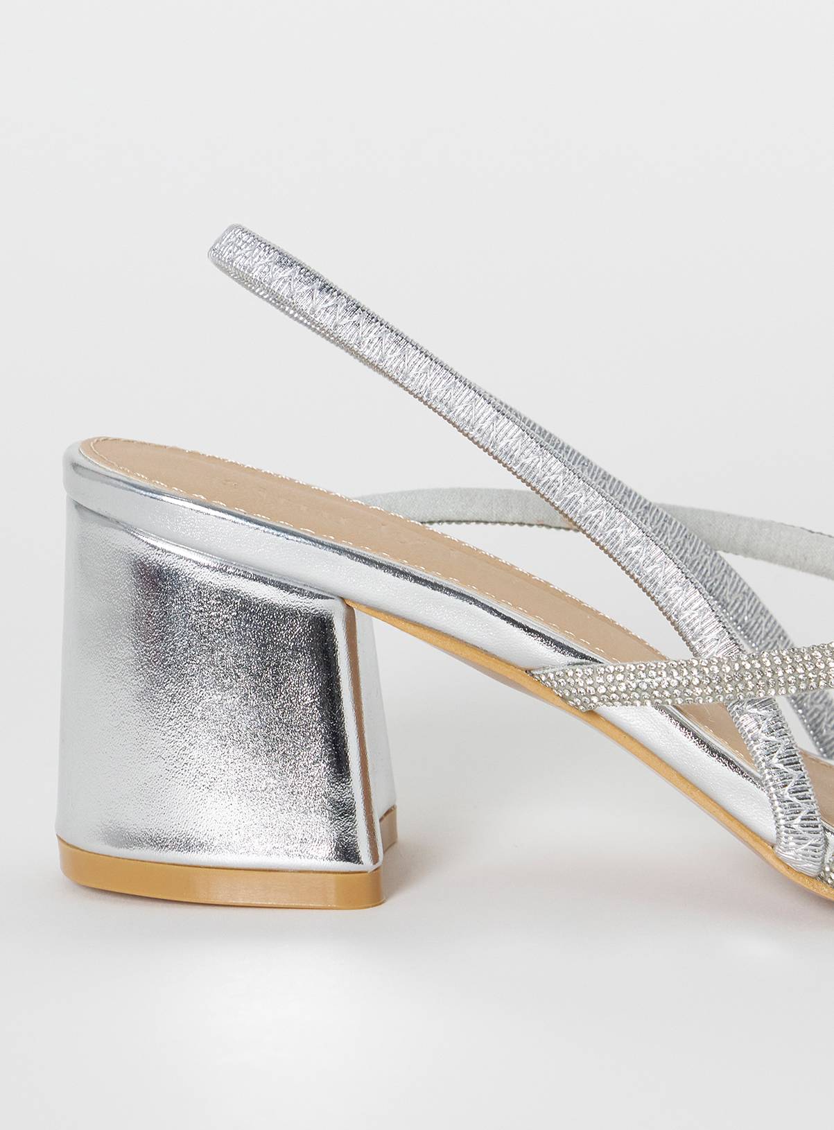 SIMPLY BE Strappy Low Block Heels Extra Wide Fit 6 - Image 4