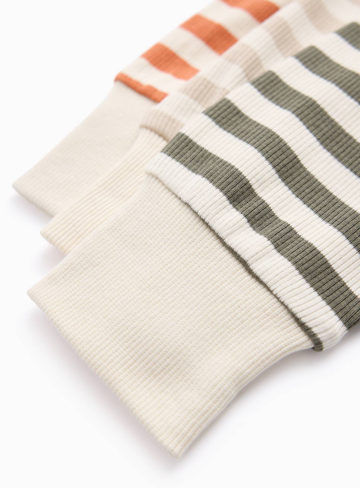 Woodland Animal Ribbed Pyjamas 3 Pack 6-9 months - Image 2