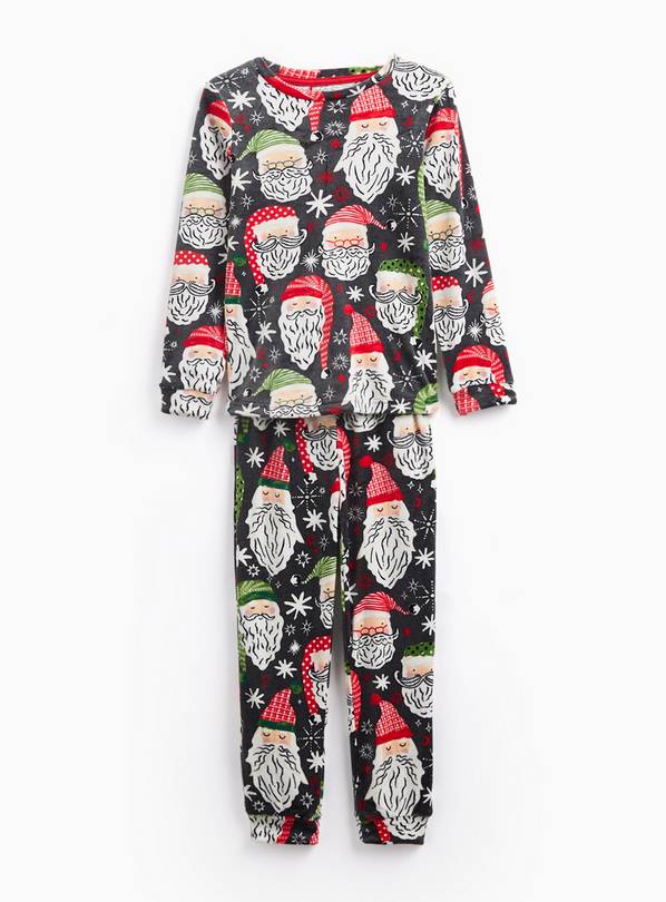 Santa Head Print Slinky Pyjamas 3-4 years