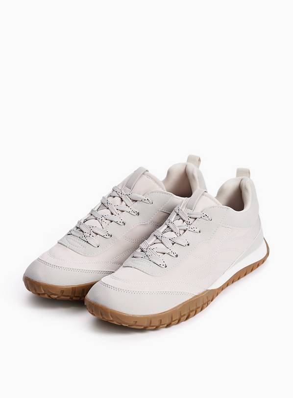 Neutral-Coloured Gum Sole Trainers 7