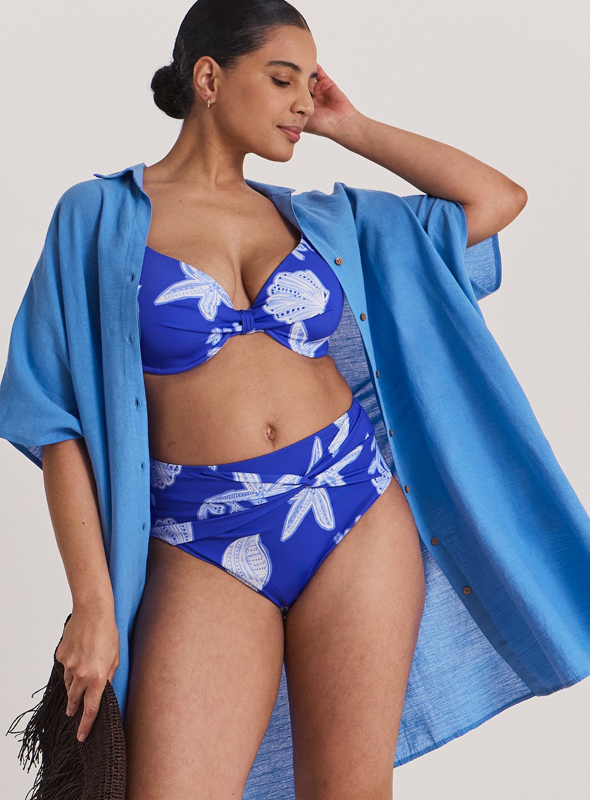 SIMPLY BE Button Up Beach Shirt 12-14 - Image 3 thumbnail