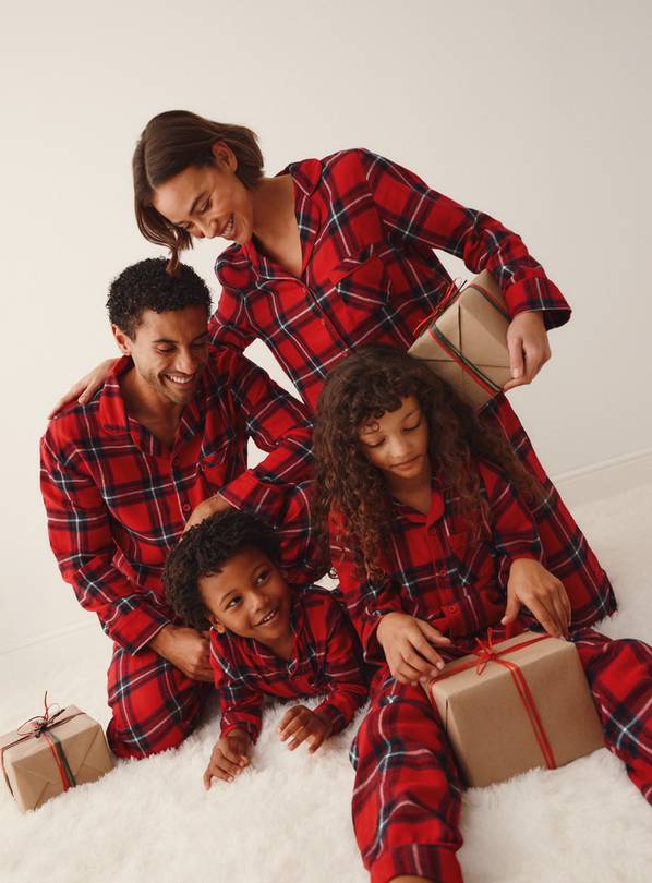 Family Matching Christmas Women's Red Check Traditional Pyjamas 24-26