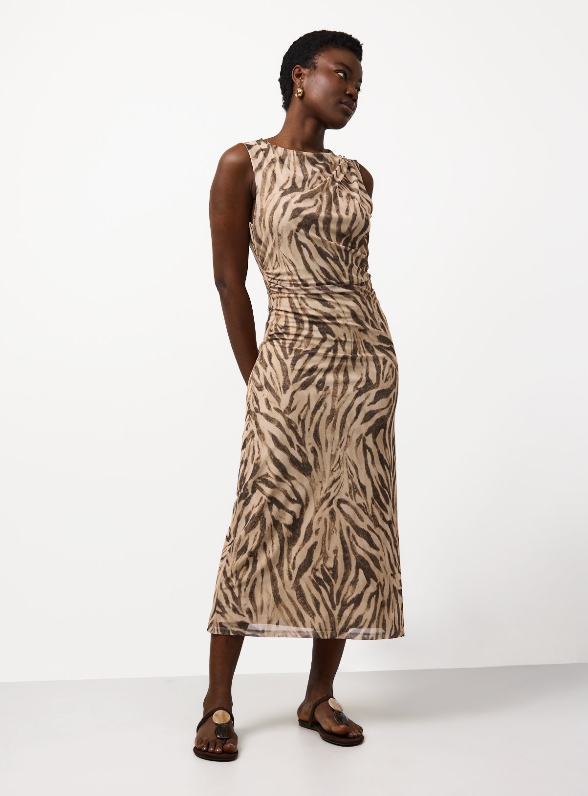 doll dress beige zebra print Buy Midaxi Jersey Column 18 | Midaxi dresses Size:Mens (Large) The Doll dress is Monogram|TOPS tall blue dresser Cornflower