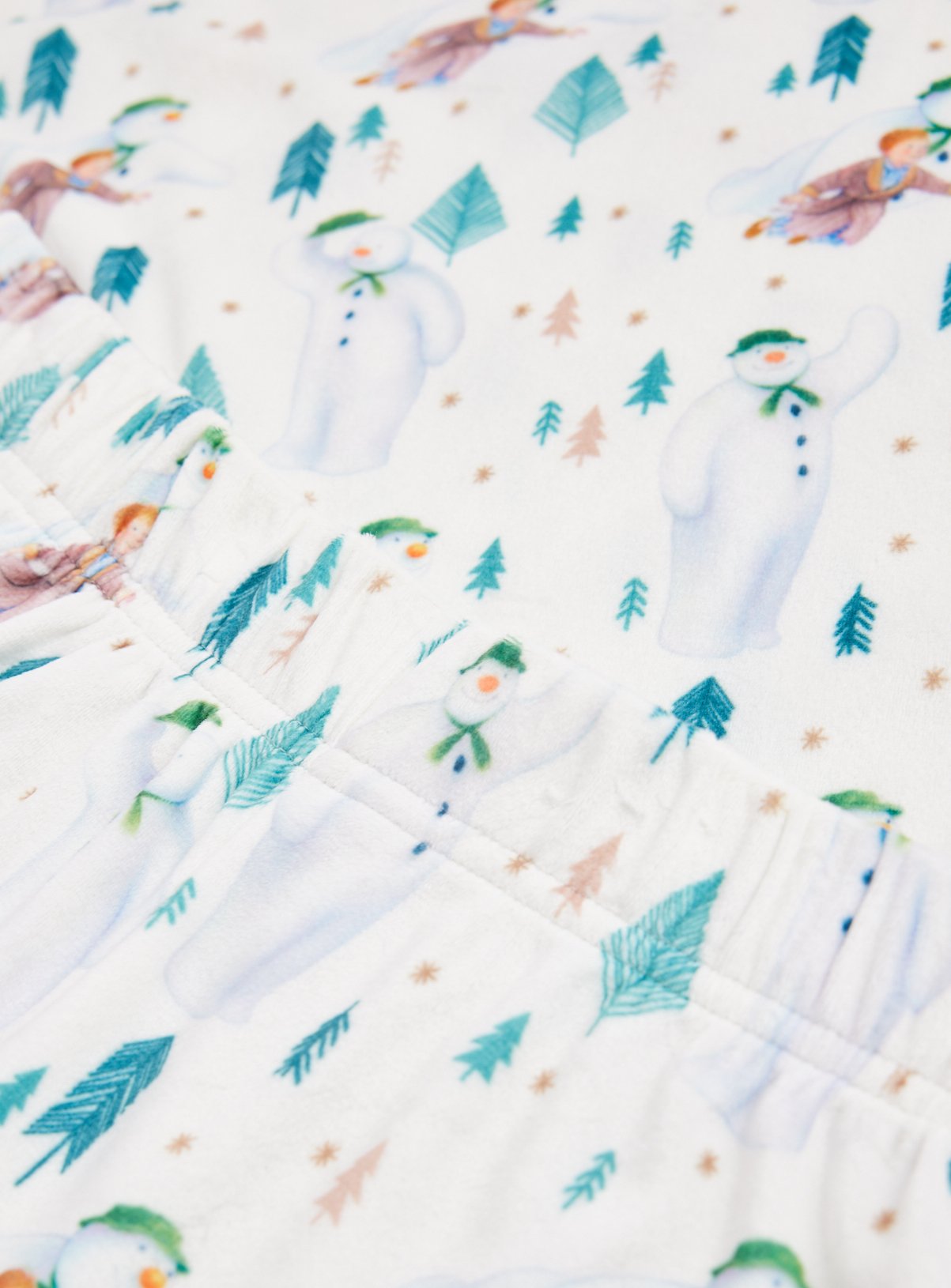Family Matching Men's Christmas The Snowman Cream 2-Piece Pyjama Set XS - Image 3 thumbnail