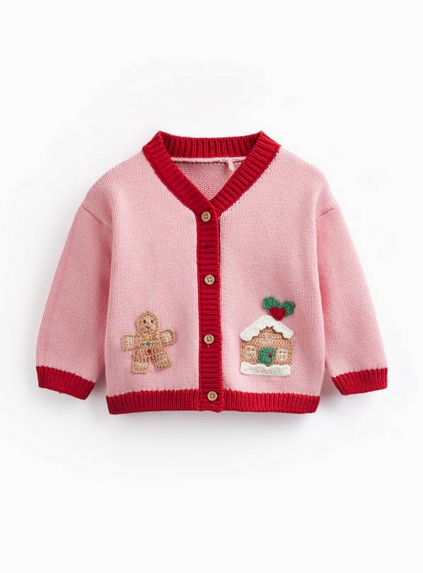 Pink Gingerbread Cardigan 12-18 months