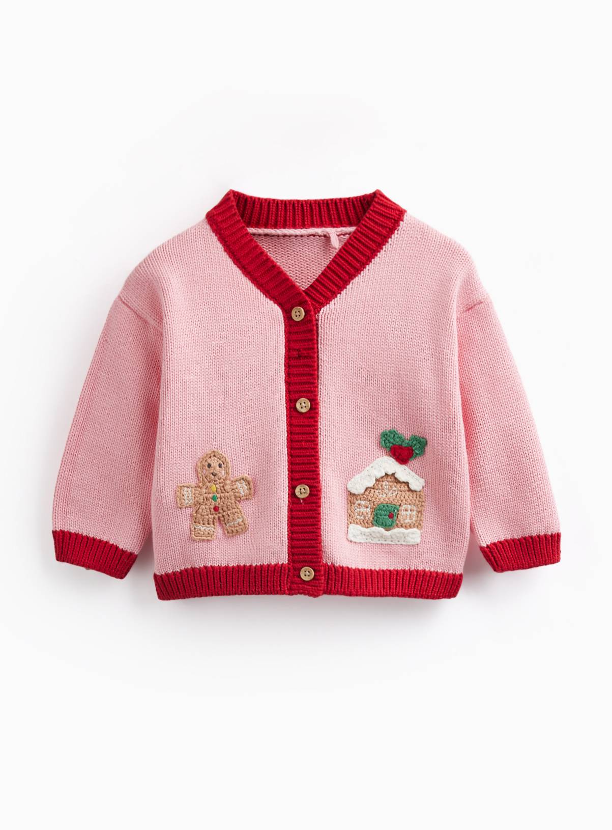 Pink Gingerbread Cardigan Up to 3 mths - Image 1