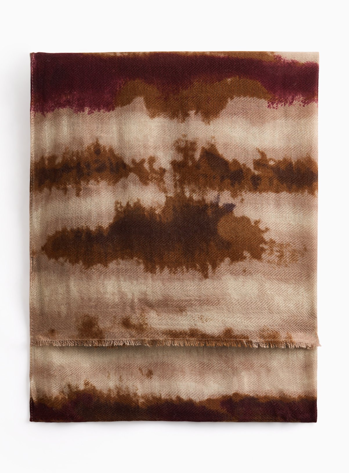 Neutral Lightweight Wool Blend Scarf One Size - Image 2 thumbnail
