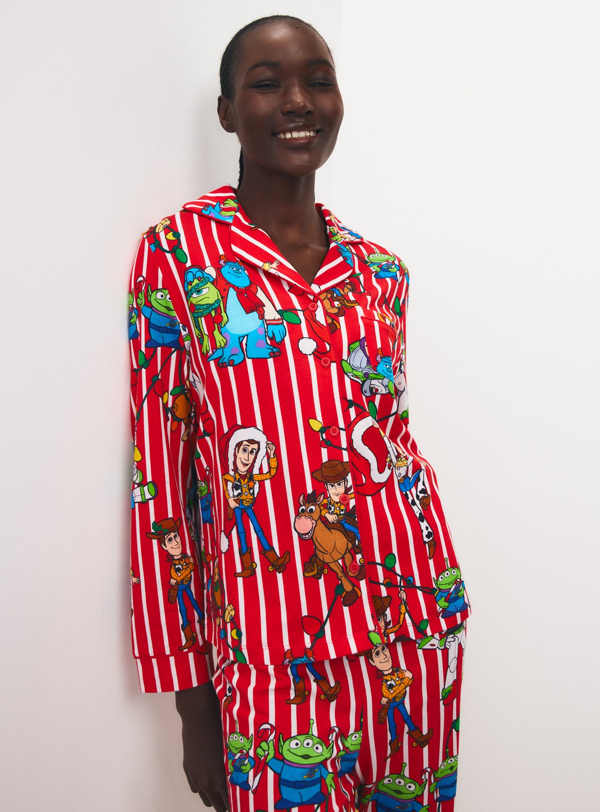 Family Matching Women's Christmas Disney Mash-Up Traditional Jersey Pyjamas 12-14 - Image 2 thumbnail