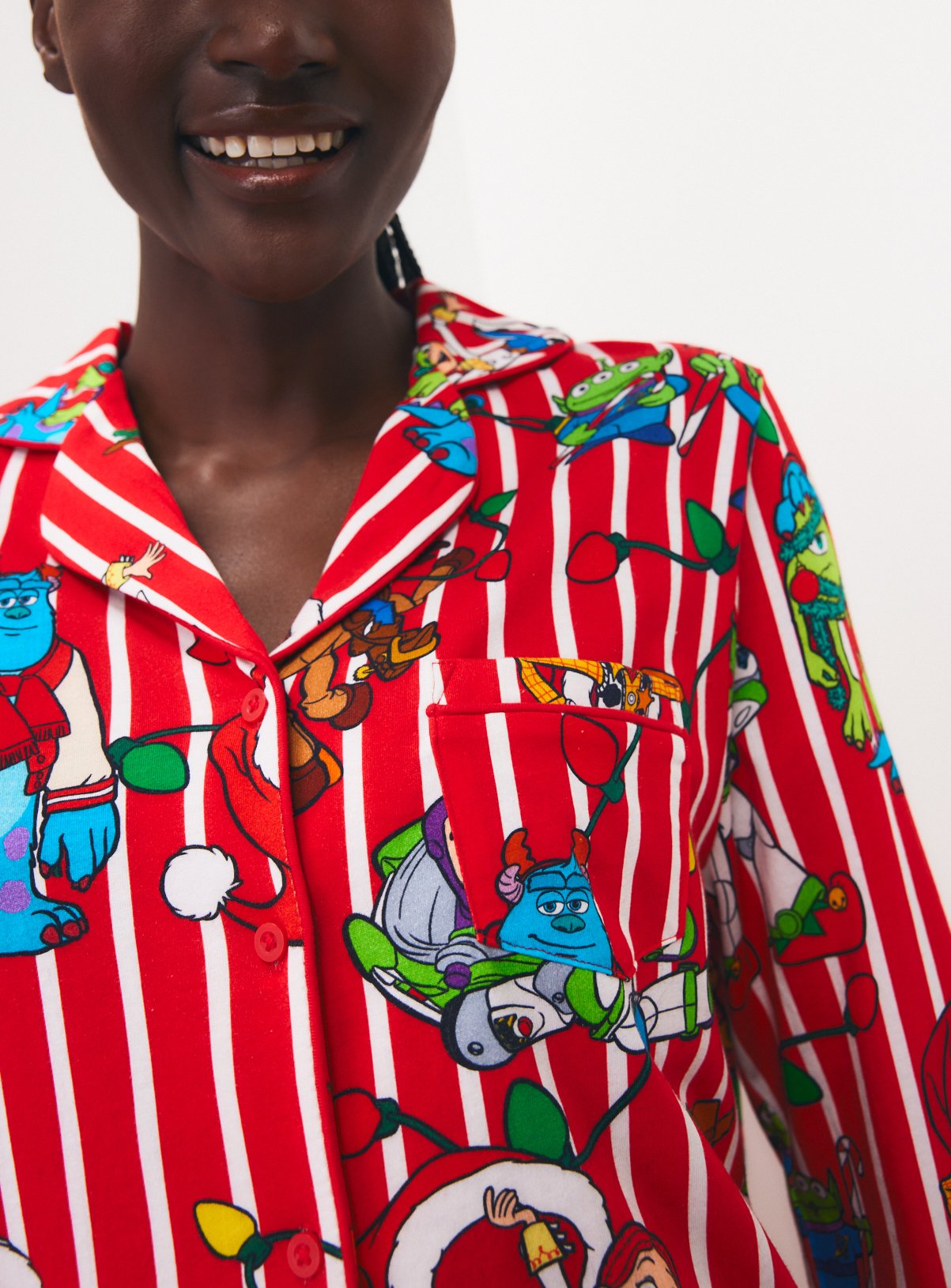 Family Matching Women's Christmas Disney Mash-Up Traditional Jersey Pyjamas 12-14 - Image 4 thumbnail