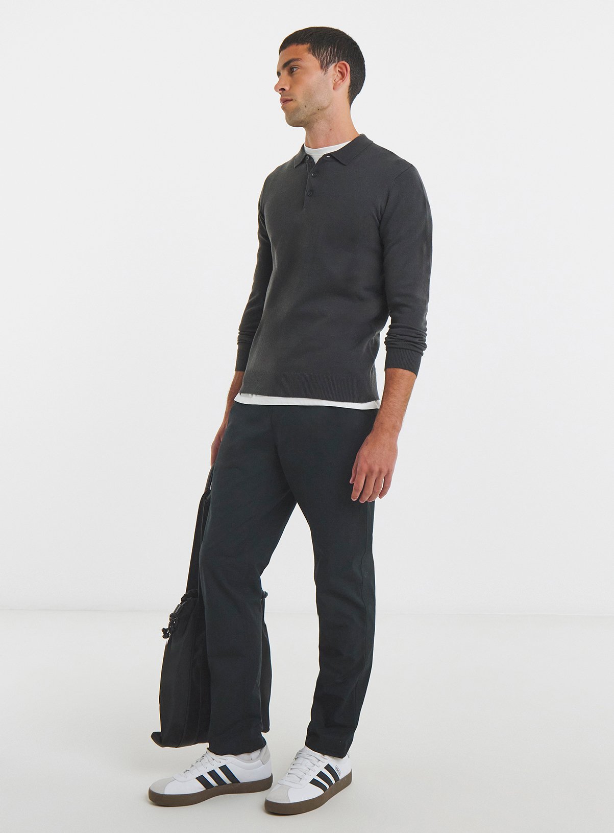 JACAMO Ripstop Tapered Comfort Stretch Trouser Black 36/38 - Image 2 thumbnail