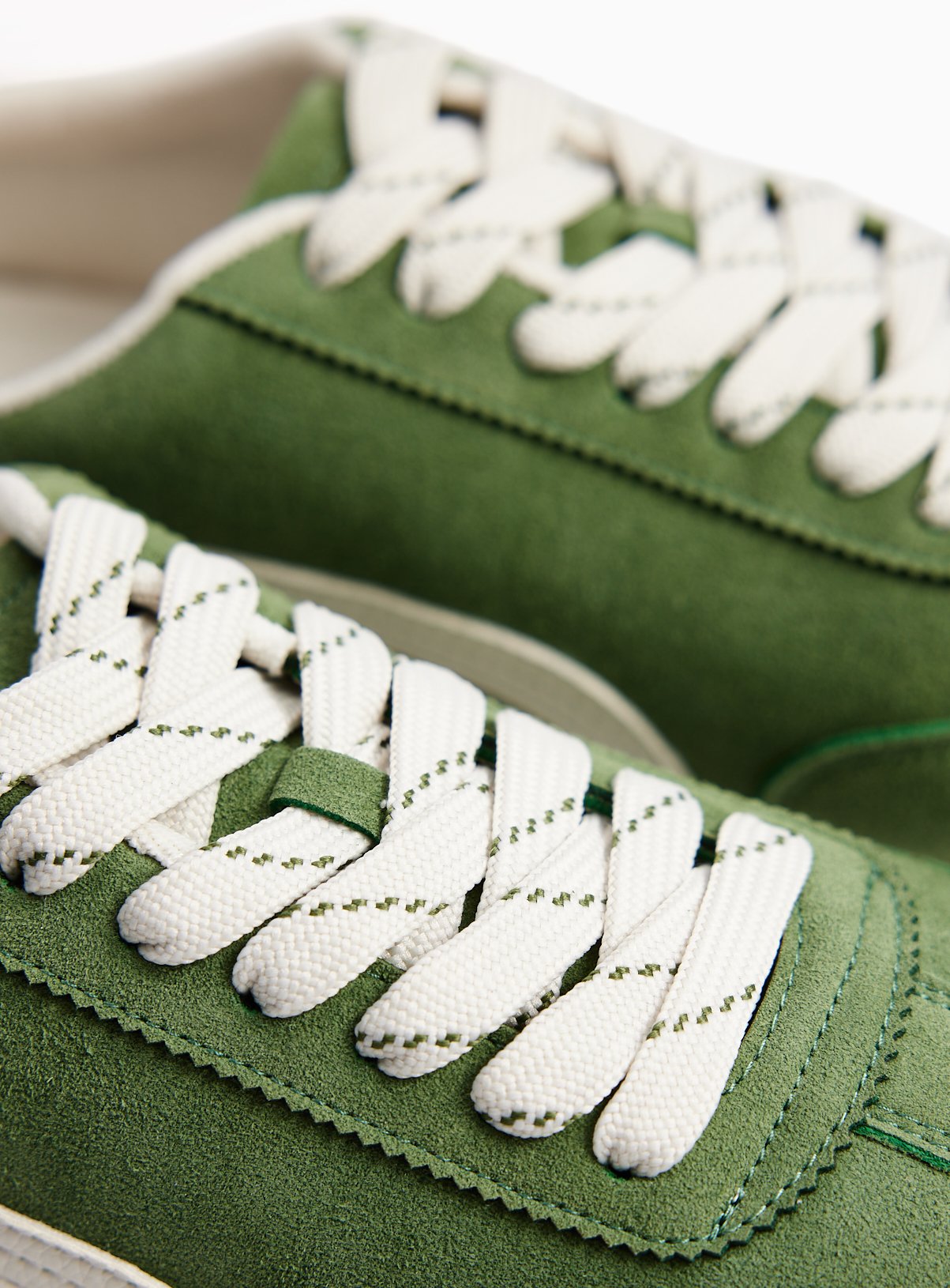 Green Faux Leather Low Profile Trainers 8 - Image 4 thumbnail