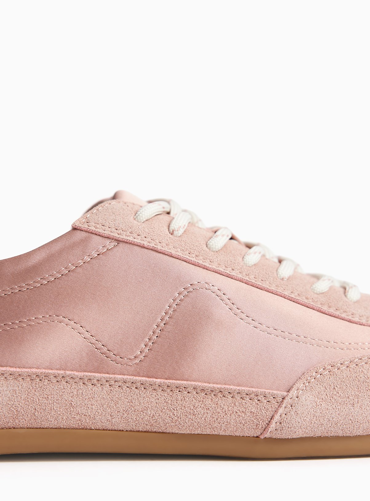 Pink Satin Panel Trainers 8 - Image 3 thumbnail