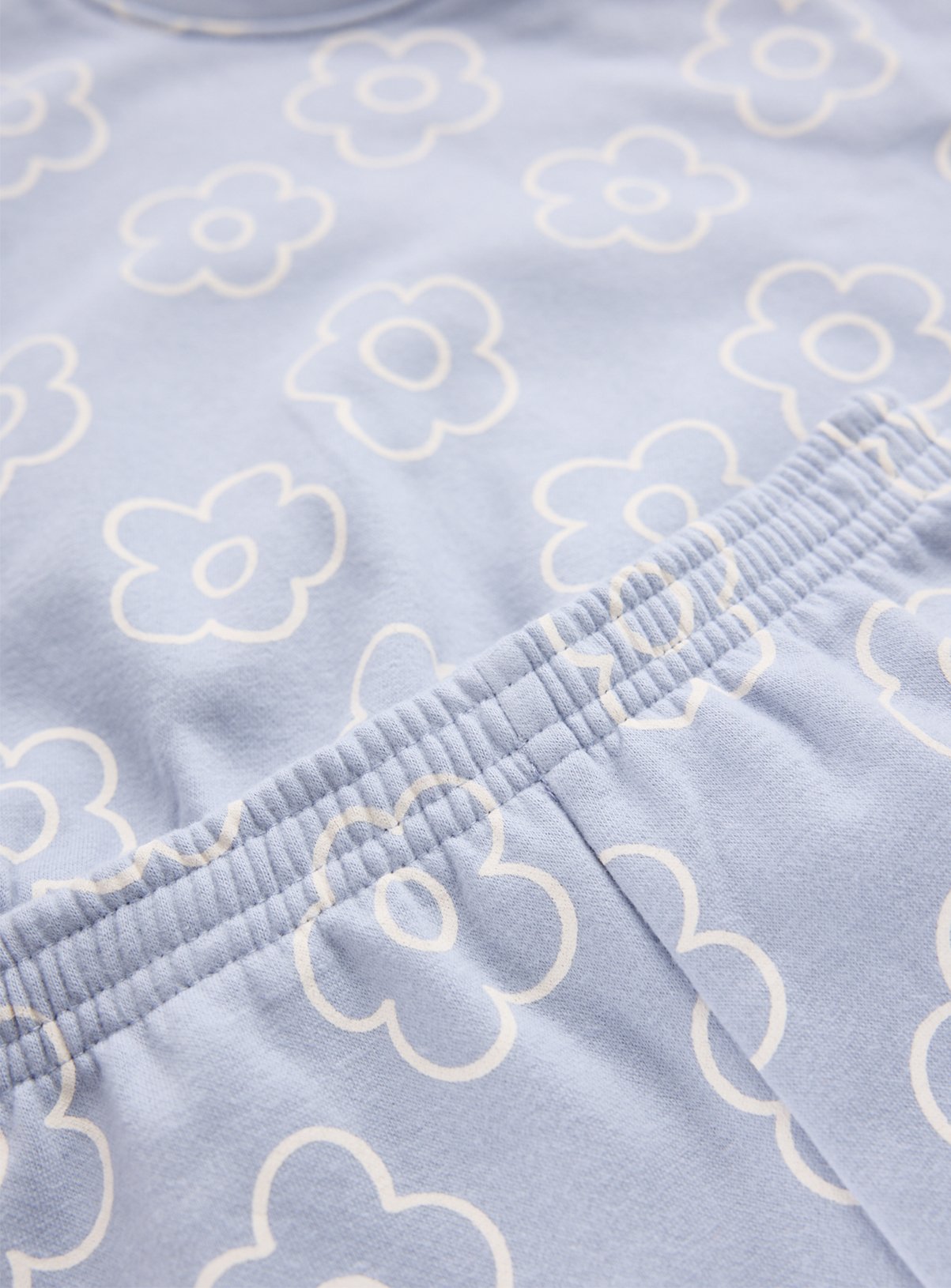 Blue Floral Sweat Set 6-9 months - Image 2 thumbnail