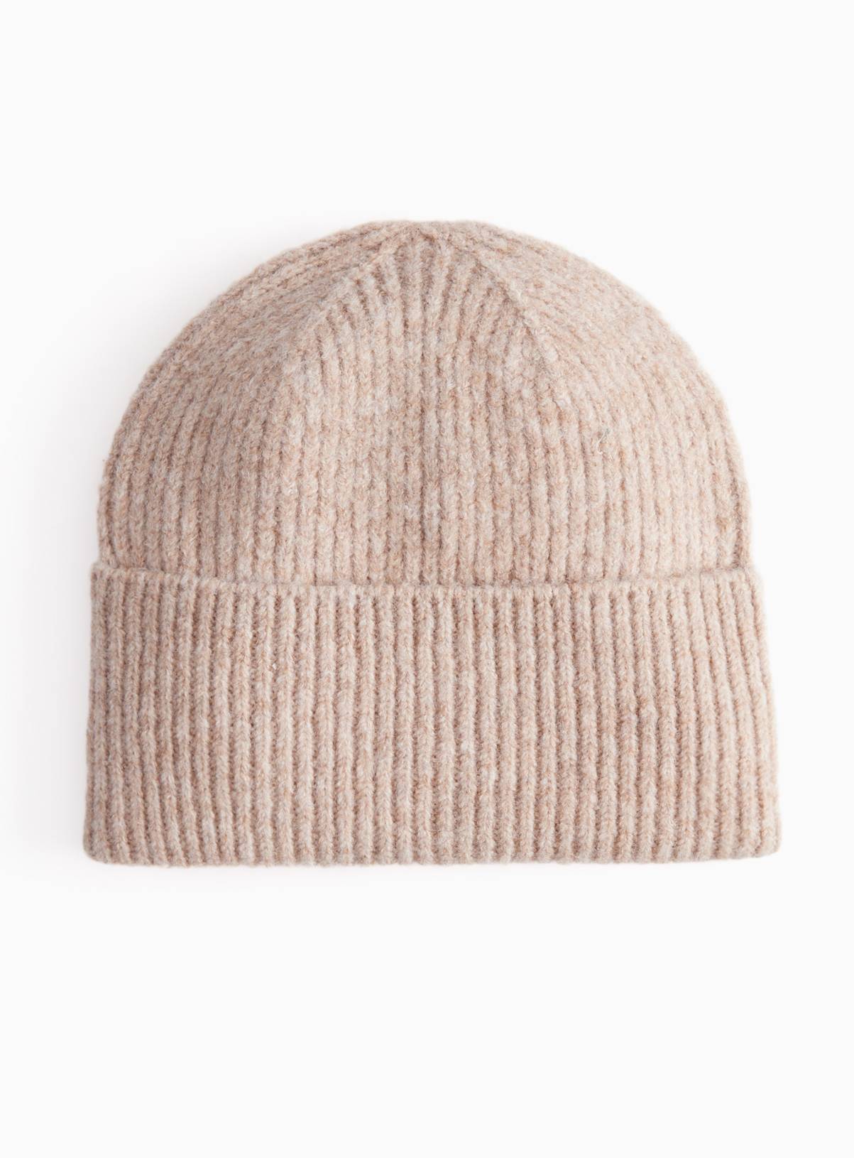 Oatmeal Beanie Hat One Size - Image 2