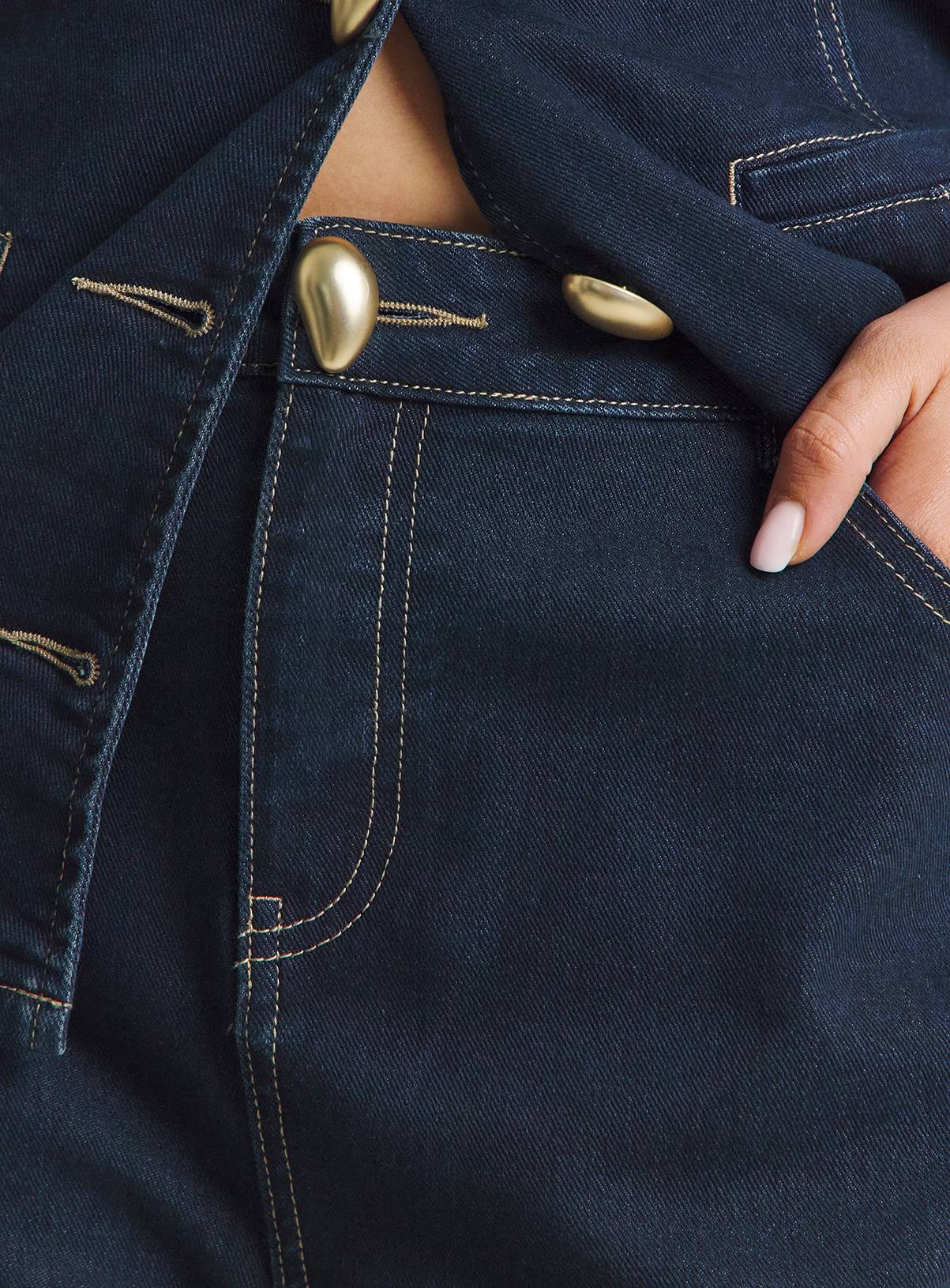 SIMPLY BE Indigo Capri Jeans 12 - Image 4