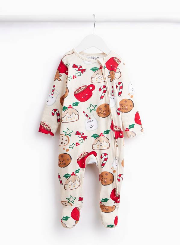Christmas Treats Zip Sleepsuit Up to 1 mth