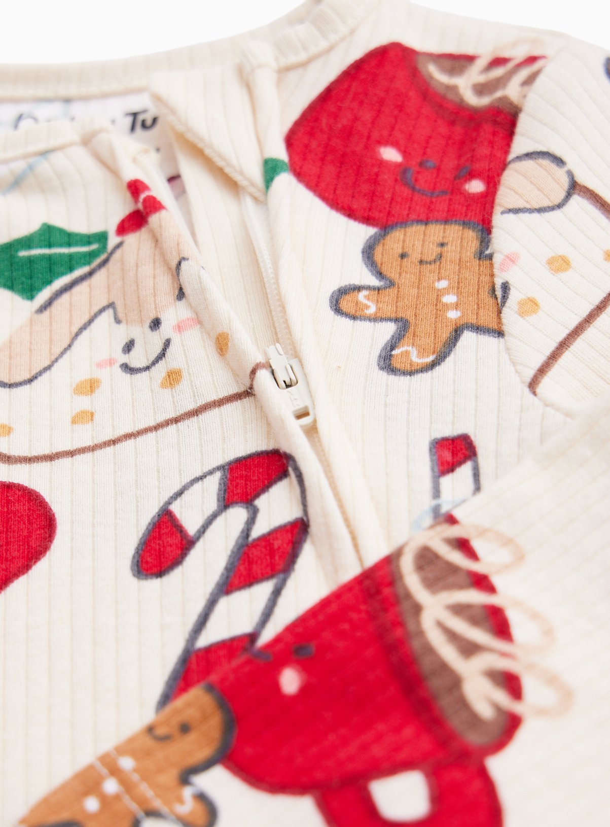 Christmas Treats Zip Sleepsuit Up to 3 mths - Image 2 thumbnail