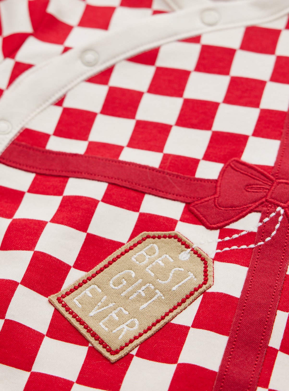 Christmas Red Best Gift Ever Sleepsuit Newborn - Image 2 thumbnail
