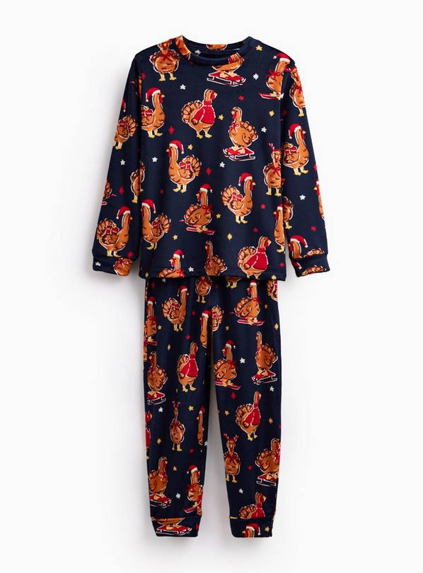 Family Matching Christmas Turkey Print 2-Piece Pyjama Set 2-3 years