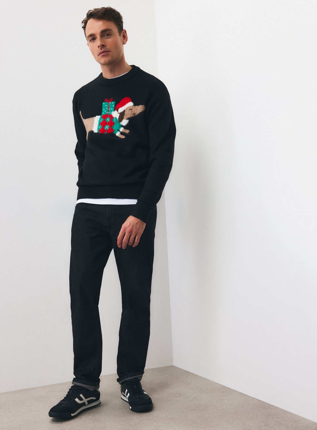 Family Matching Men's Christmas Sausage Dog Jumper XL - Image 2 thumbnail