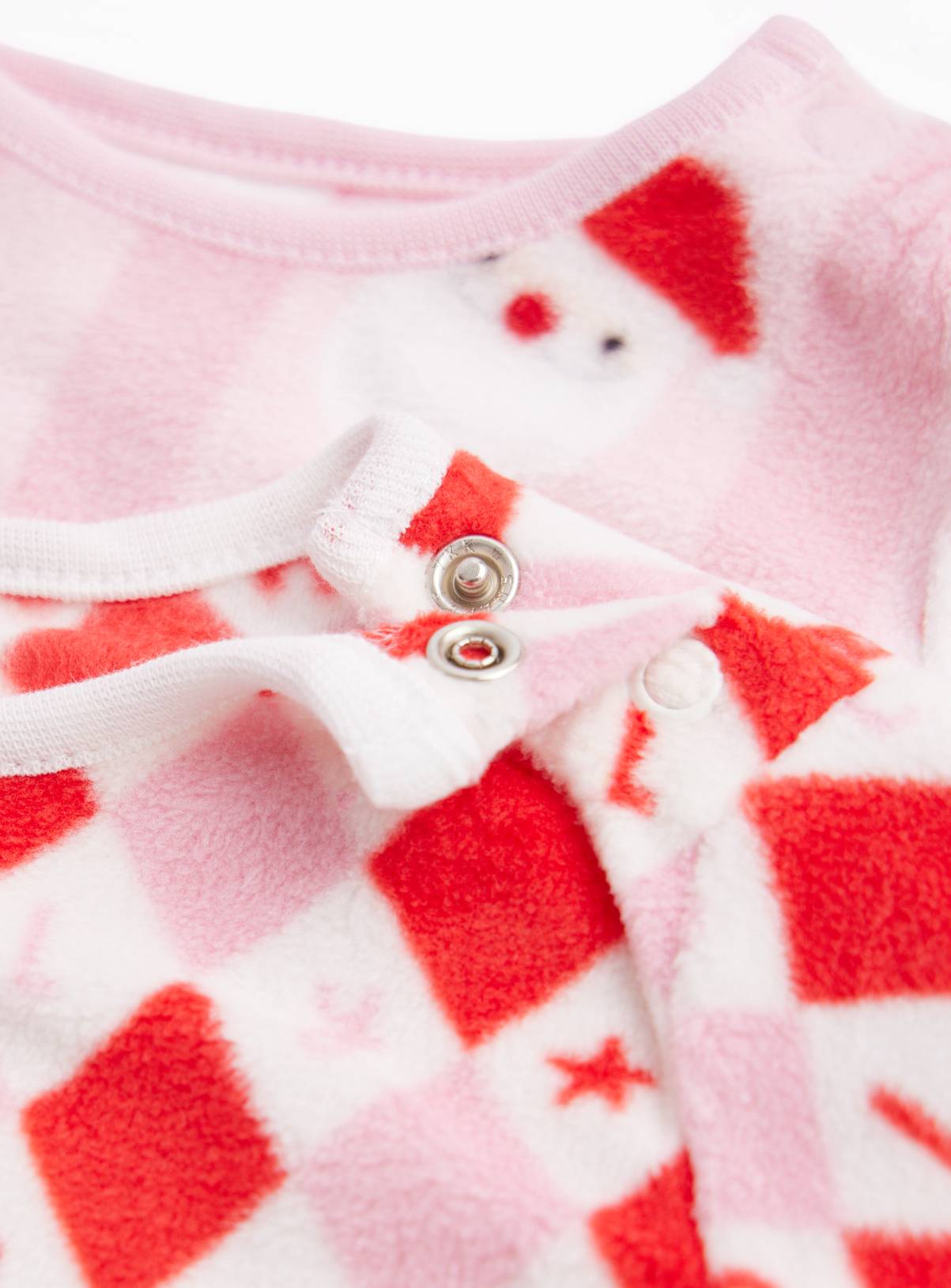 Santa & Jolly Holly Fleece Pyjama Sets 2-Pack Up to 1 mth - Image 2