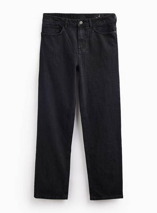 Black Vintage Wash Slim Fit Jeans 44R