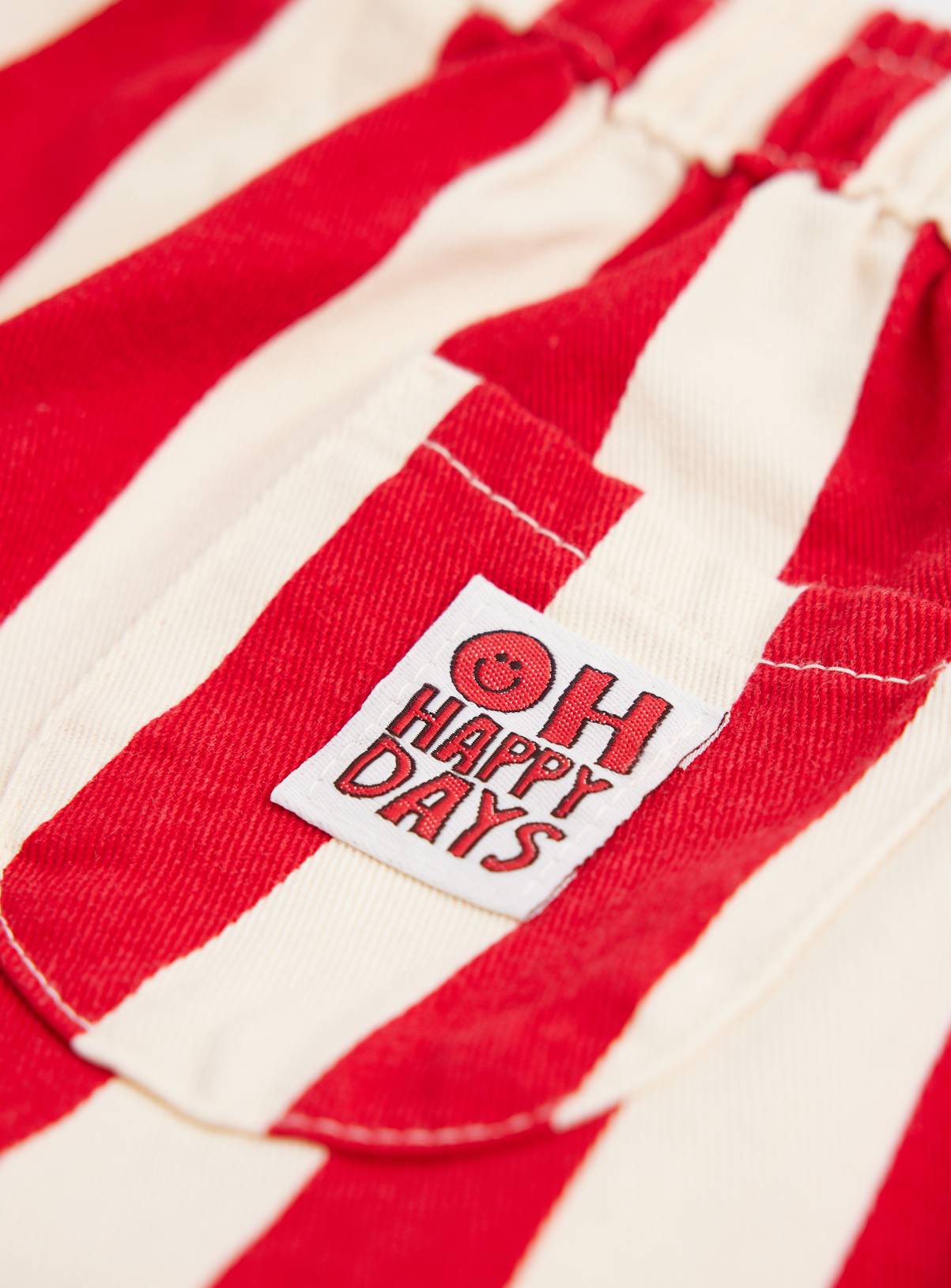 Red & White Candy Cane Stripe Trousers 3-6 months - Image 2